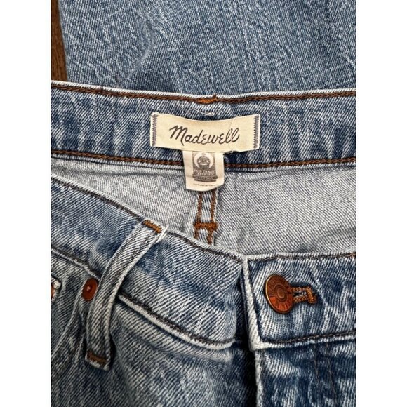 Madewell Classic Straight Jeans in Peralta Wash 28 5 pocket mom jeans high rise - Picture 4 of 5